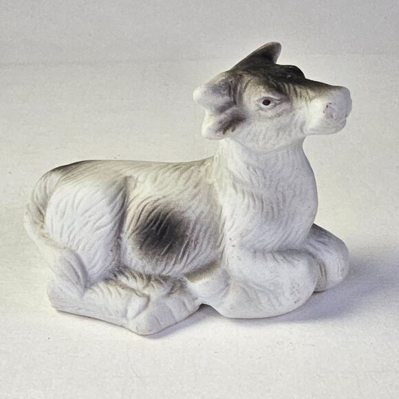 Vintage Nativity Animal Figures Porcelain Sheep Cow Christmas Decor Holiday - Picture 9 of 14